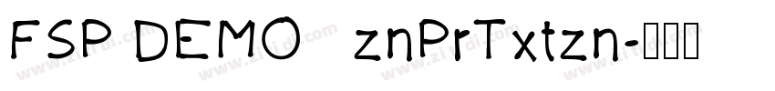 FSP DEMO   znPrTxtzn字体转换